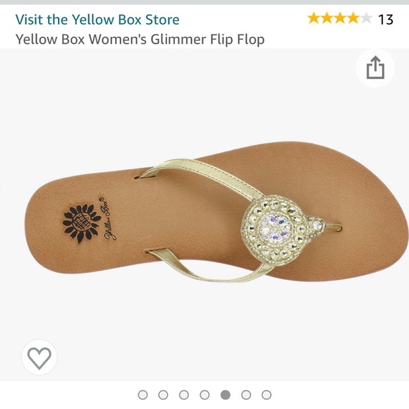 Yellow Box Shoes - Yellow Box Glimmer Sandals
